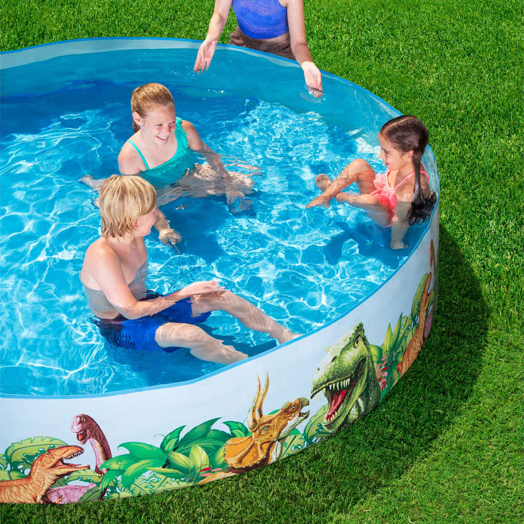 Piscina Dinosaur Fill'N Fun ideal para el jardín, perfecta para diversión en el agua.