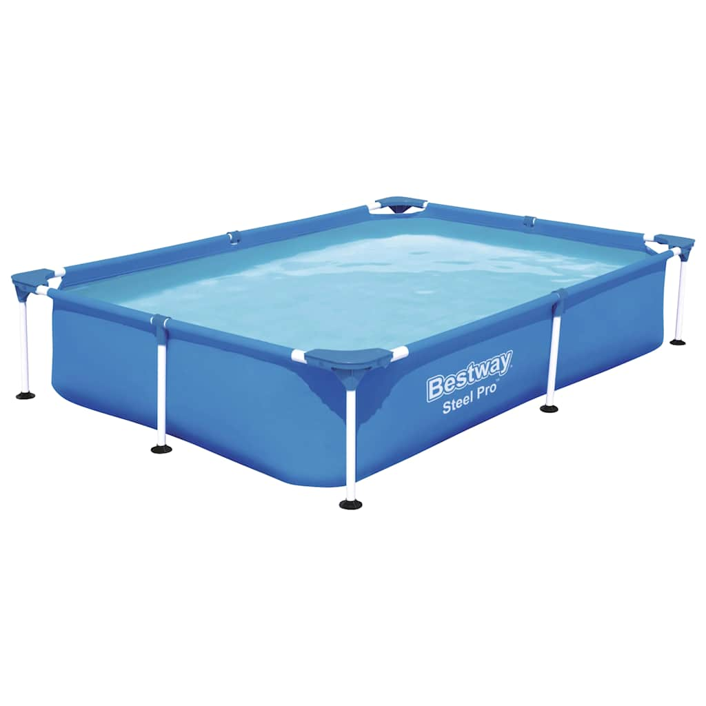 Piscina Steel Pro 221x150x43 cm vidaXL