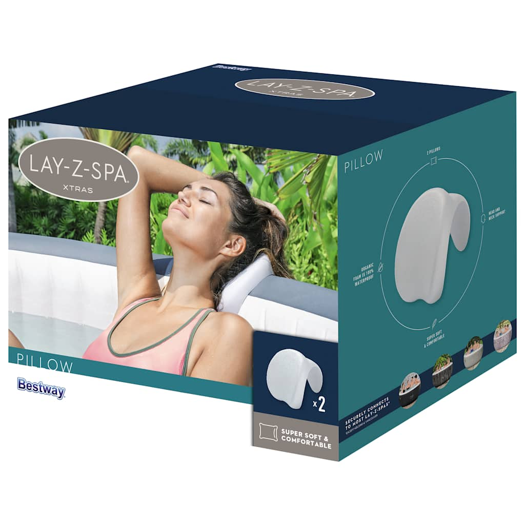 Lay-Z-Spa Almohada de bañera de hidromasaje 25x19,5x17,5 cm vidaXL