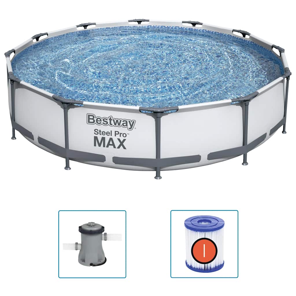 Conjunto de piscina Steel Pro MAX 366x76 cm