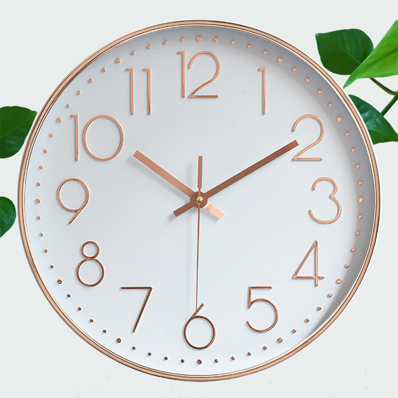 8-inch 20cm Wall Clock, 3D Quartz Wall Clock for Living Room, Hanging Wall Clock, Wall Mounted Clock - Vetonek