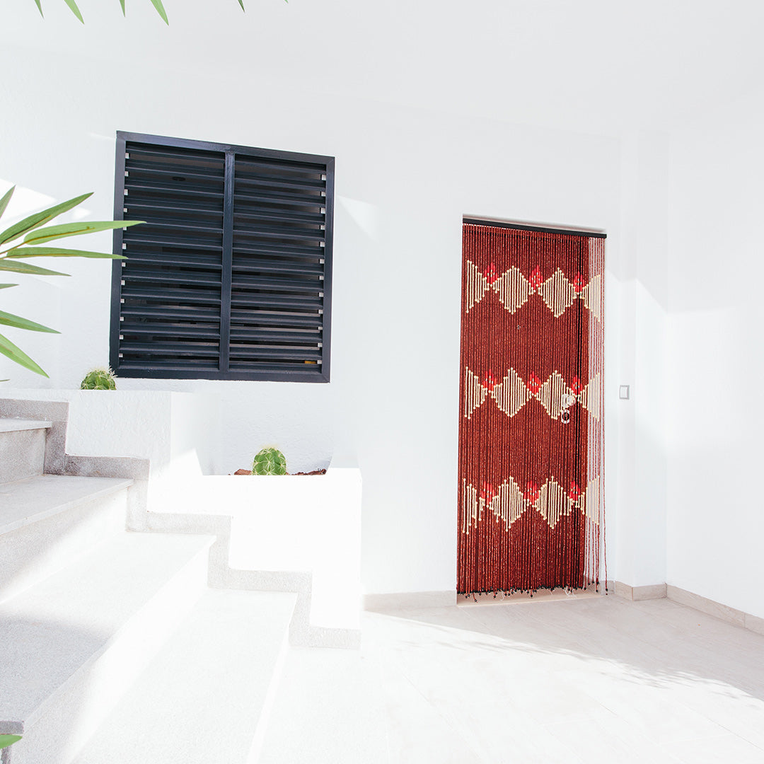 Cortina de Puerta Tonkin - Belleza Natural para Tu Hogar Vetonek