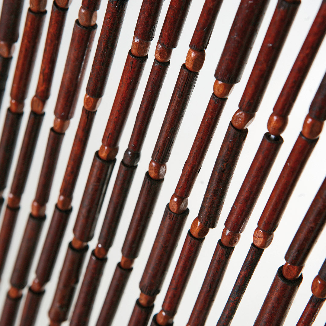 Cortina de Puerta Hong Kong Burdeos - Elegancia Natural Vetonek