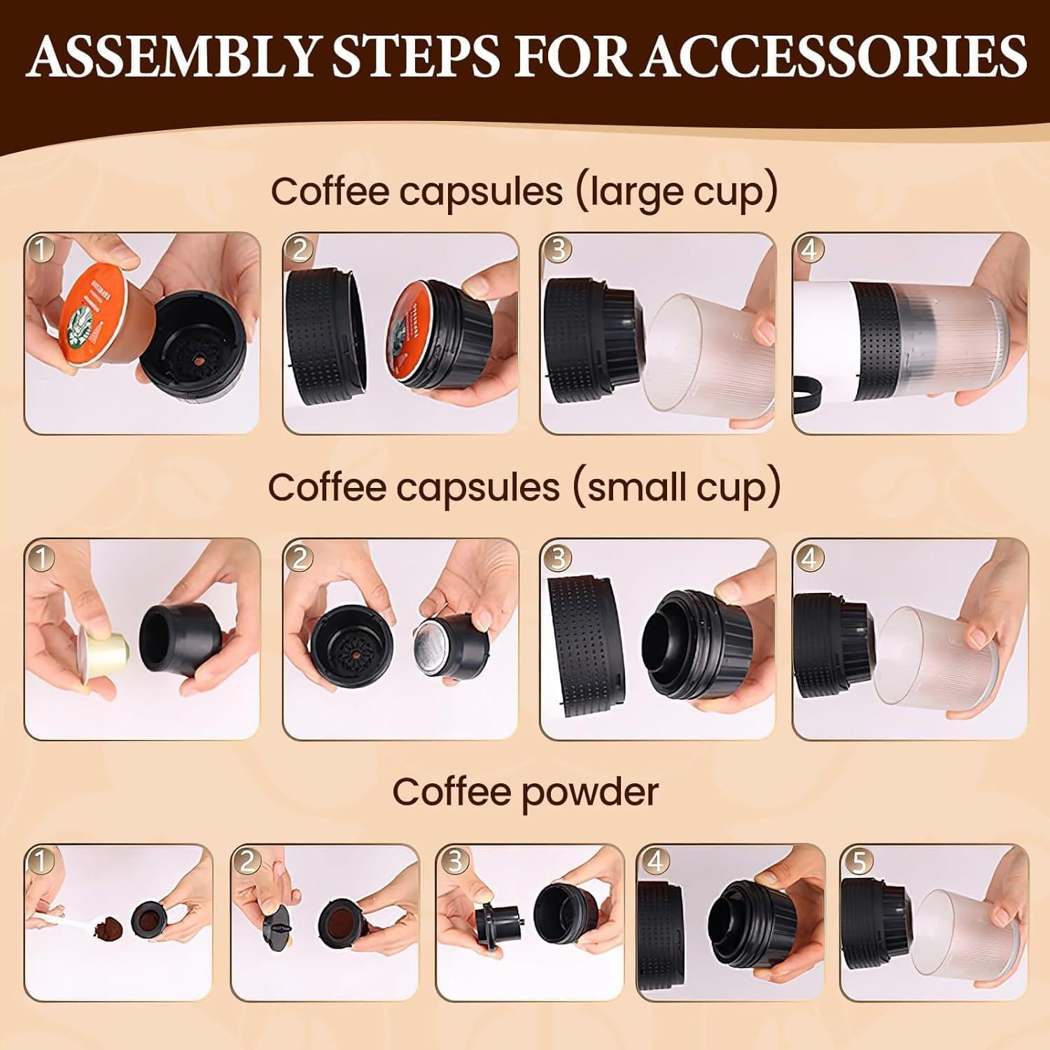 Máquina de Café Espresso Portátil 3 en 1 – Café Perfecto en Cualquier Lugar - Vetonek
