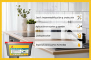 Sikalastic®-260 Stop Aqua Membrana para Impermeabilización de Baños - Vetonek