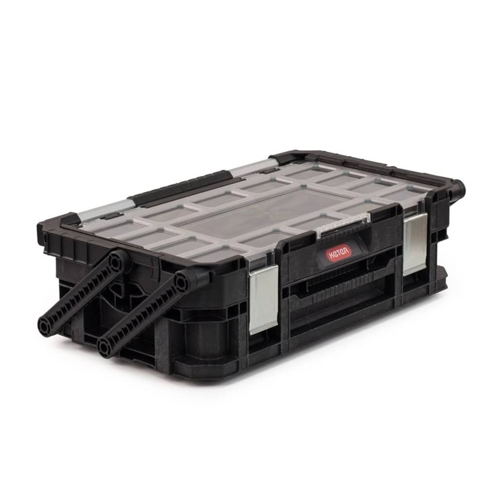 Keter Organizador de herramientas en voladizo Connect negro vidaXL