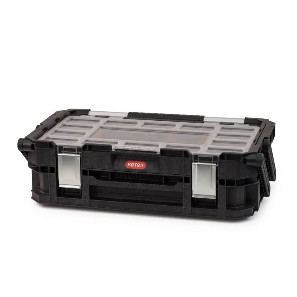 Keter Organizador de herramientas en voladizo Connect negro vidaXL