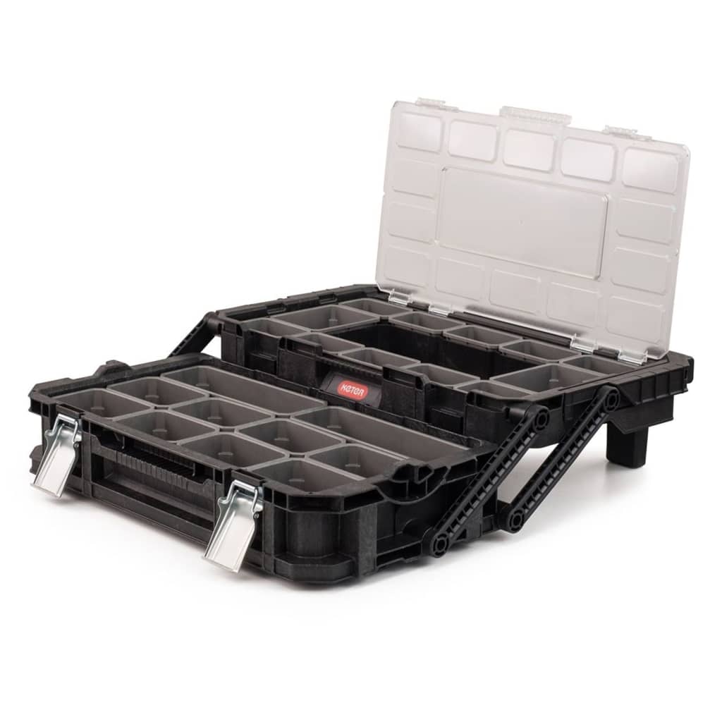 Keter Organizador de herramientas en voladizo Connect negro vidaXL