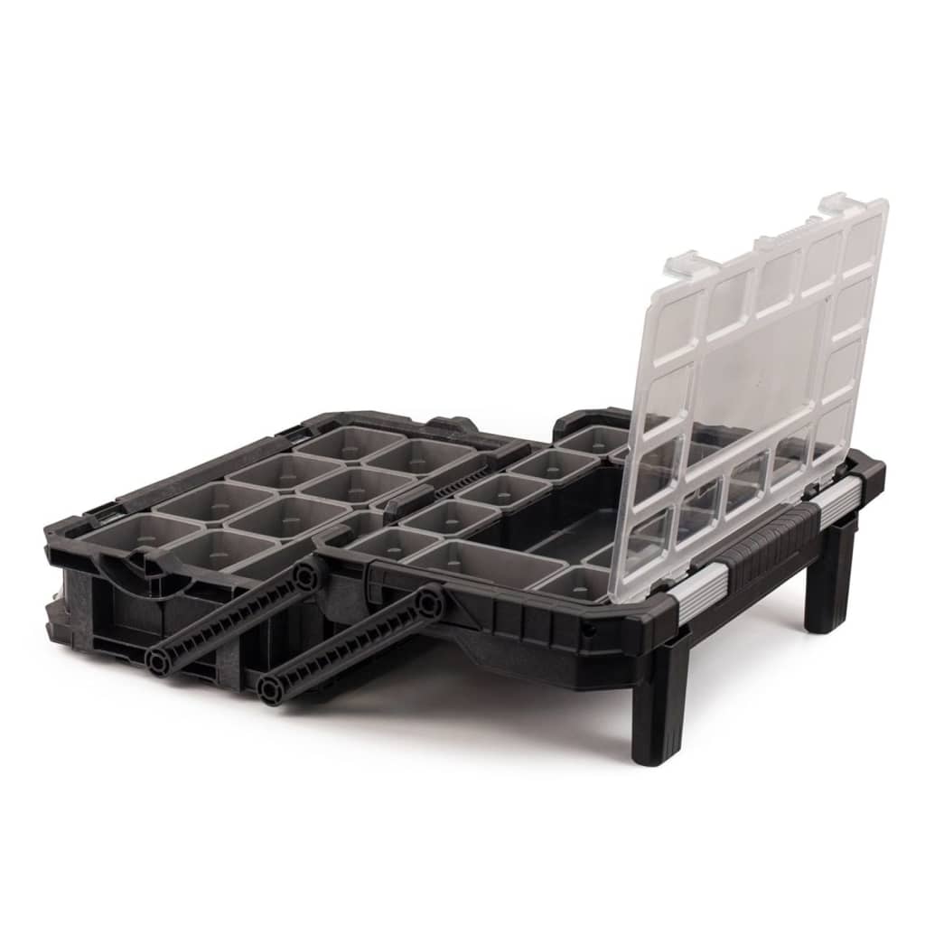 Keter Organizador de herramientas en voladizo Connect negro vidaXL