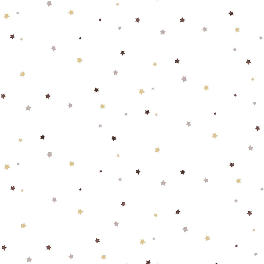 Noordwand Papel pintado Mondo baby Little Stars beige y blanco