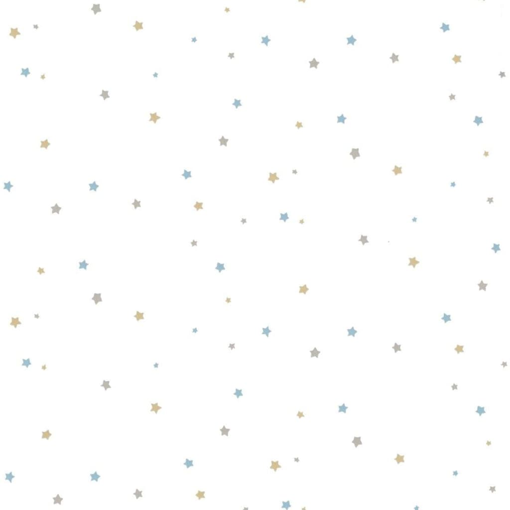 Noordwand Papel pintado Mondo baby Little Stars azul y blanco