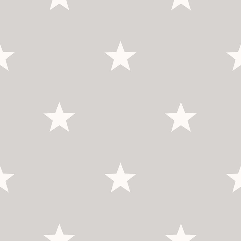 Noordwand Papel pintado Friends&Coffee Little Stars gris oscuro blanco Noordwand