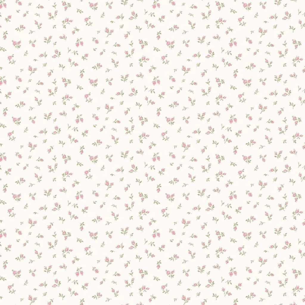 Noordwand Papel pintado Blooming Garden 6 Little Roses blanco y rosa