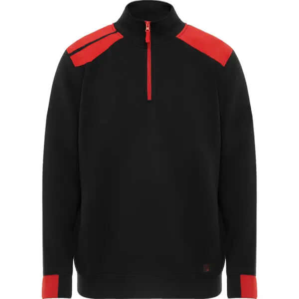 Sudadera de media cremallera y cuello alto en colores combinados · Cubre costuras reforzado en el interior del cuello Vetonek Vetonek