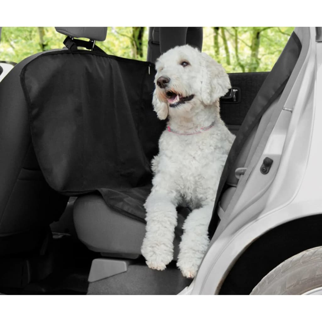 Pets Collection Funda de asiento coche para mascotas negro 135x145cm