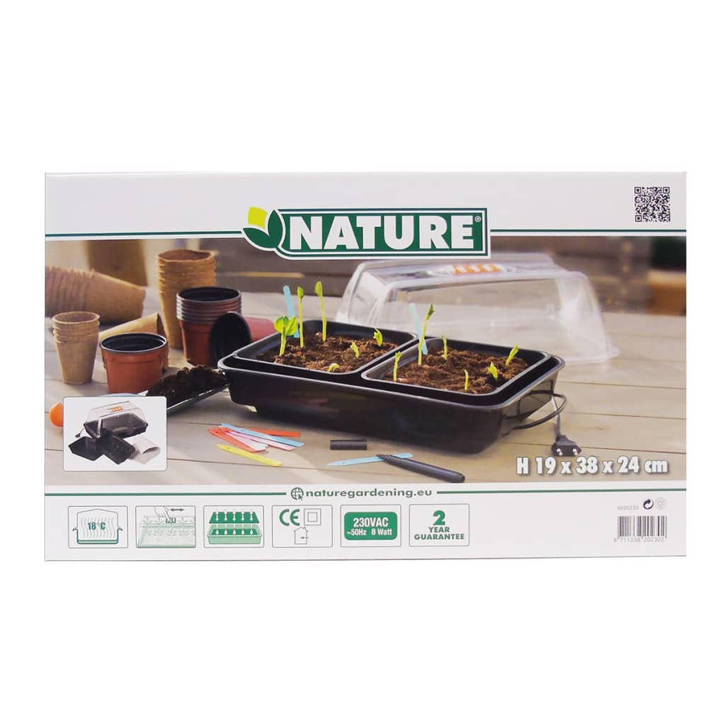 Propagador de la natura amb element de calefacció 38x24x19 cm