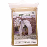 Cubierta plantas invierno con cremallera beige 2x2,5 m v1333 - Vetonek