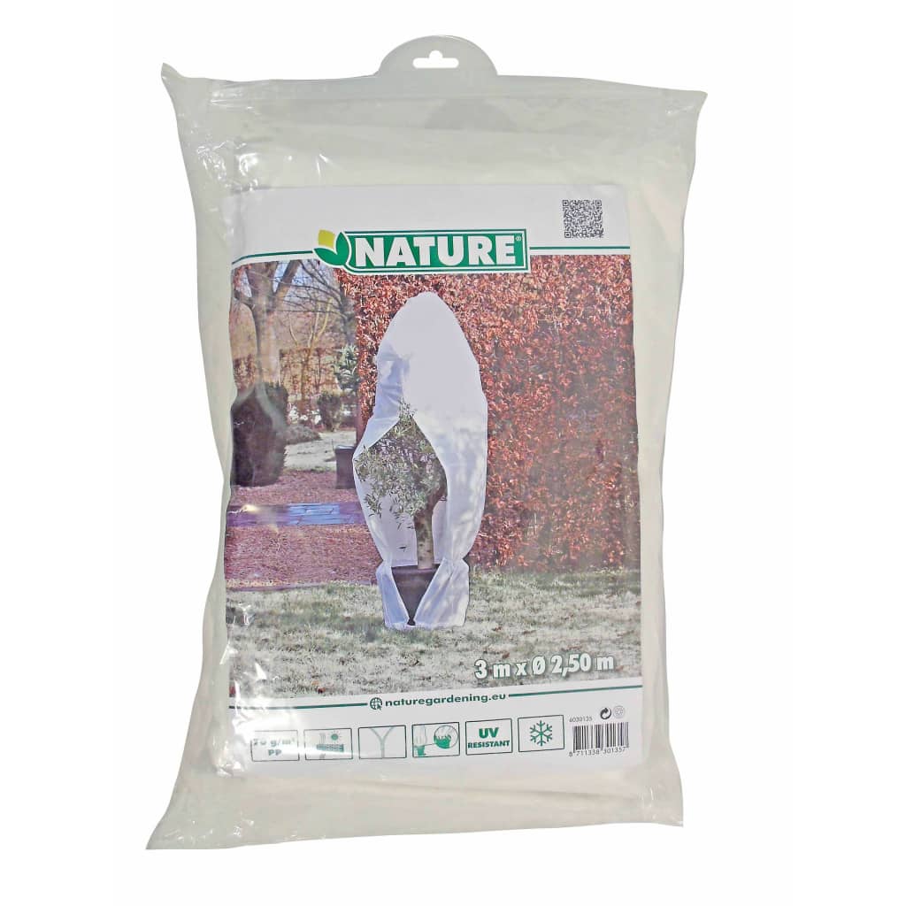 Cubierta plantas invierno con cremallera blanco 2,5x2x3 m v1357 - Vetonek