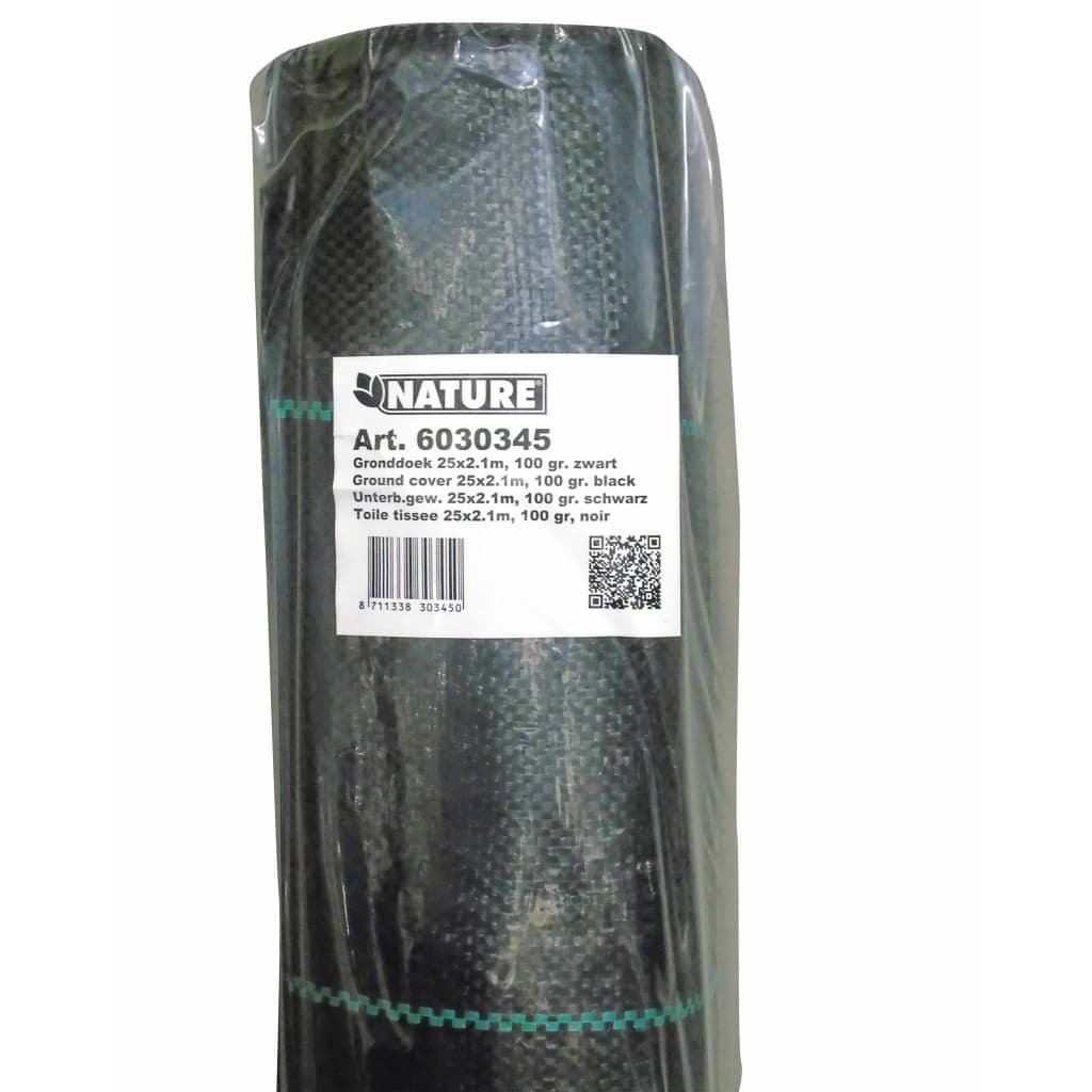 Nature Cubierta de suelo antimaleza negra 2,1x25 m V3450 Vetonek