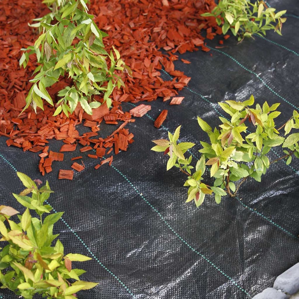 Nature Cubierta de suelo antimaleza con clavijas negra 2x5 m  V3832 Vetonek