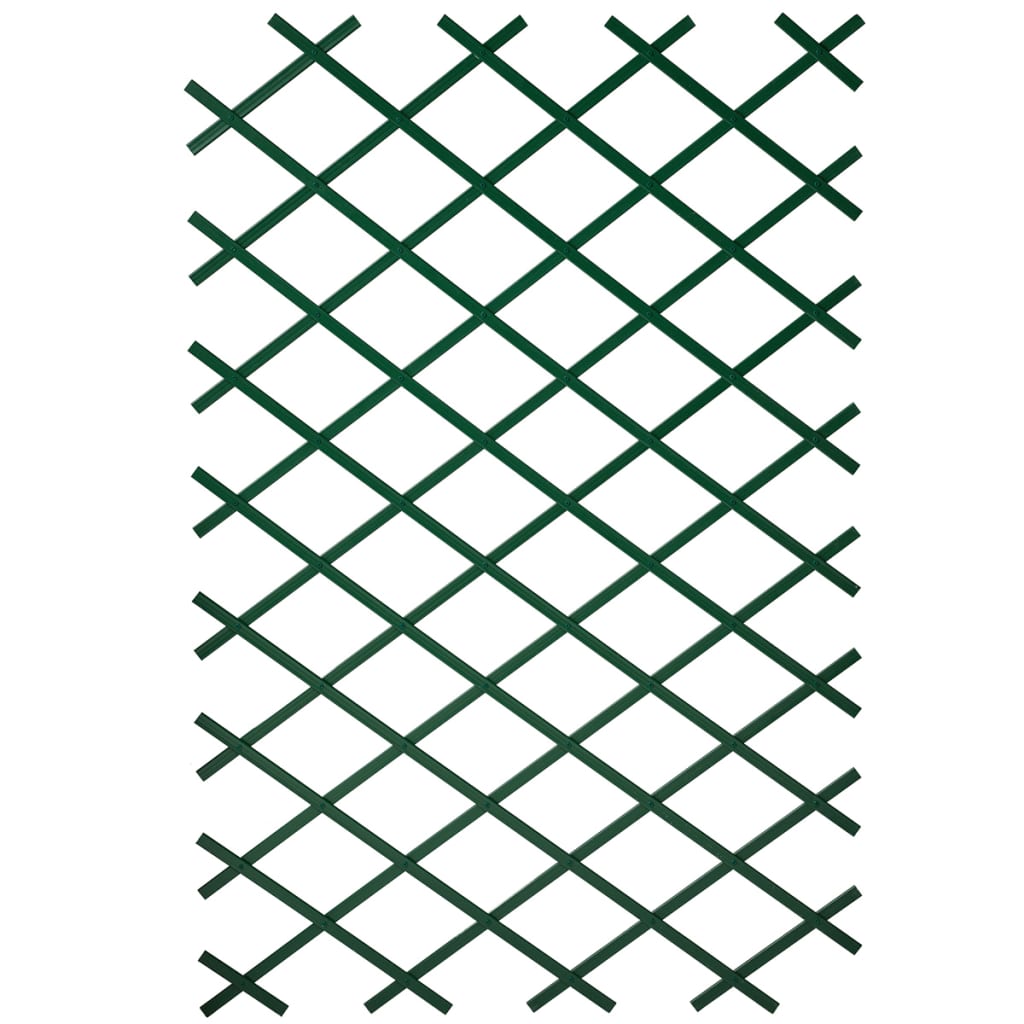 Lattice da natureza do jardim de PVC 100x200 cm verde 6040704