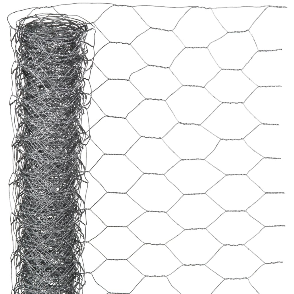 Nature Malla de alambre hexagonal acero galvanizado 1x10 m 40 mm