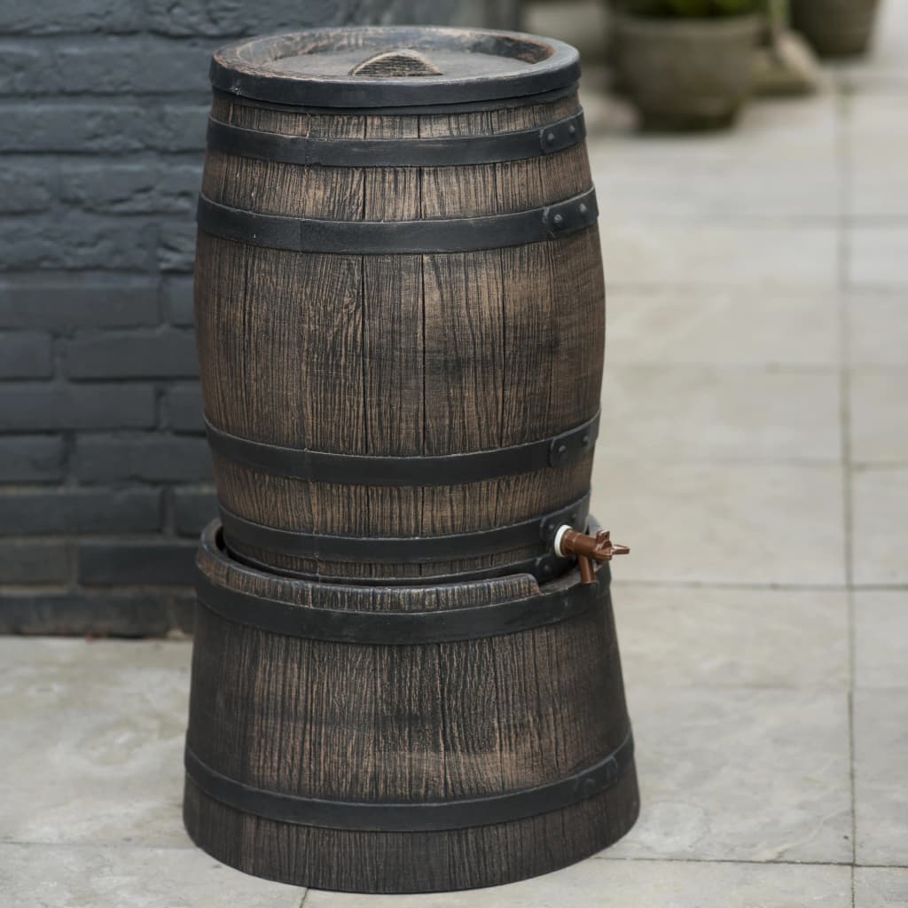 Nature Rain Barrel Support Wood 45x28,5 cm marrone