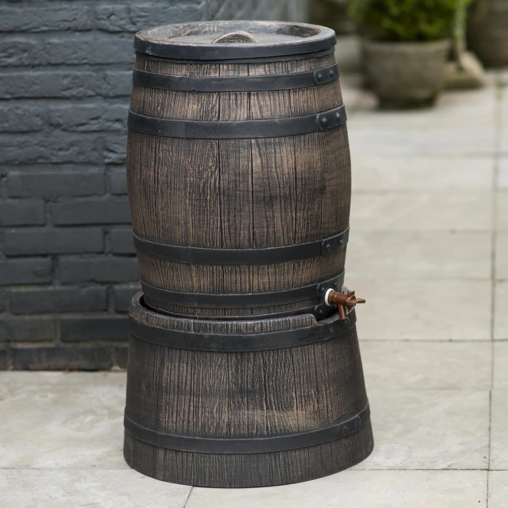 Nature Rain Barrel Support Aspetto in legno marrone 30.5x58 cm