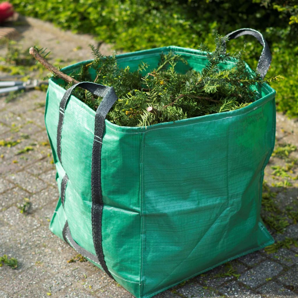 Nature Bolsa de basura para jardín cuadrada verde 148 L 