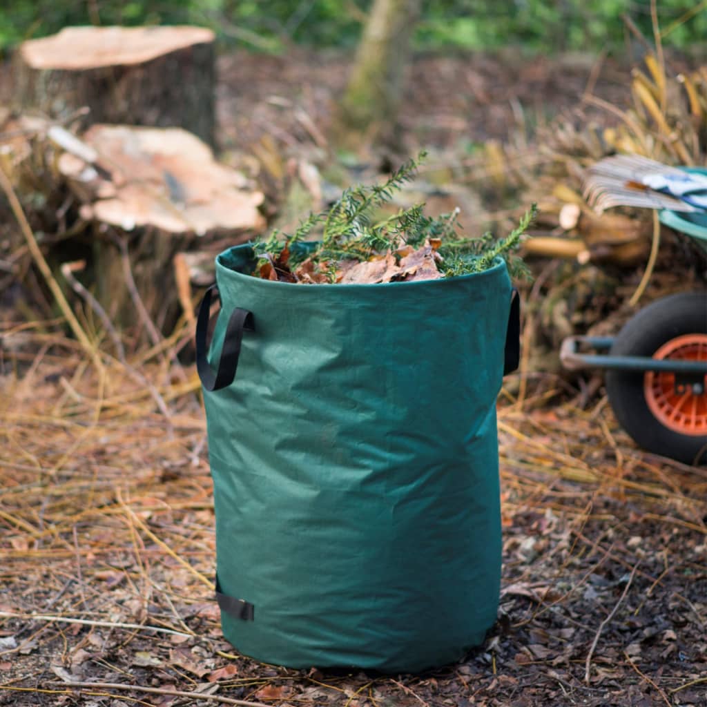 Nature Bolsa de desechos de jardín redonda verde 140 L