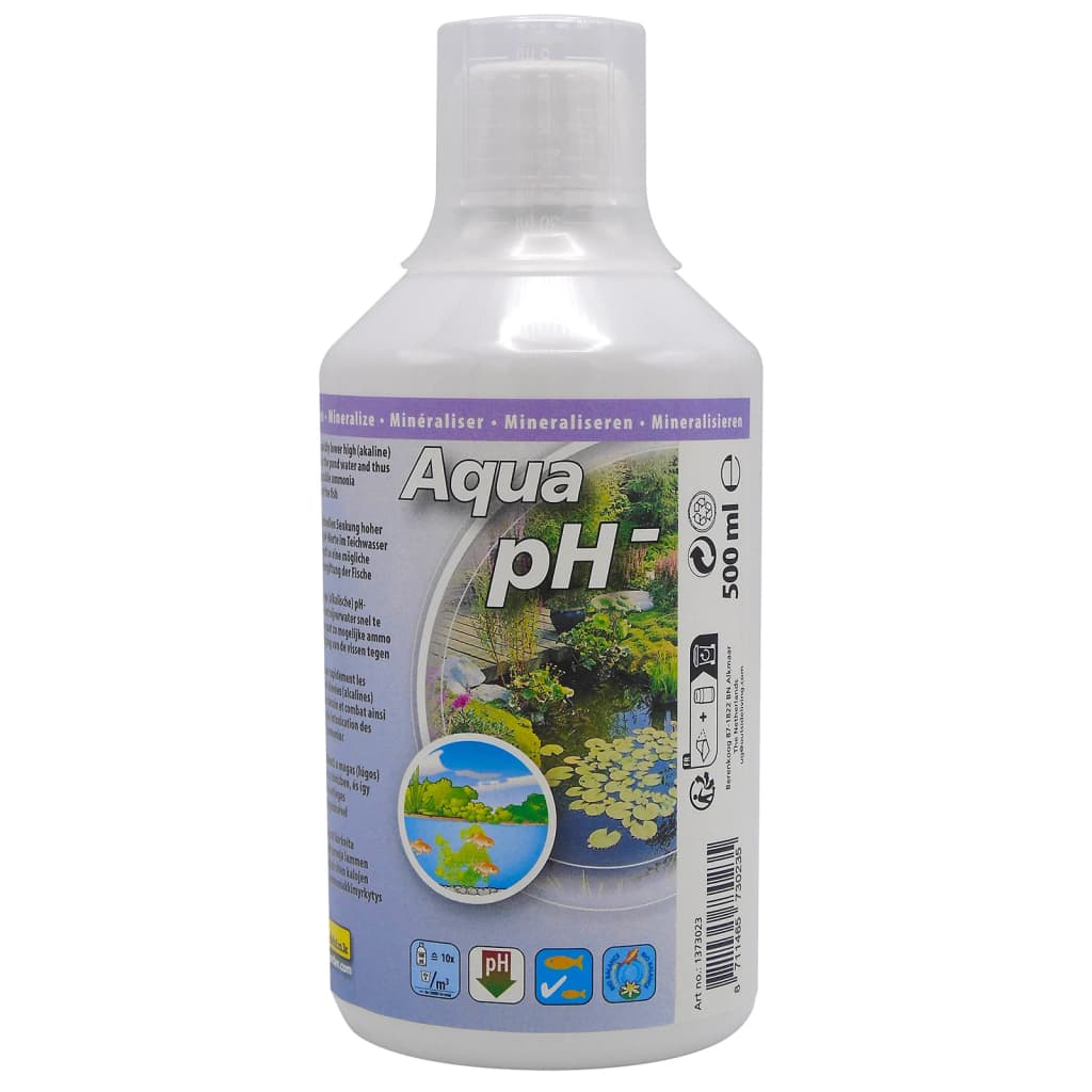 Ubbink Tratamiento de agua para estanques Aqua PH- 500 ml para 10000 l