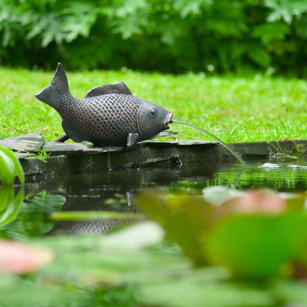 Font del jardí de jet ubbink i en forma de peixos de peix