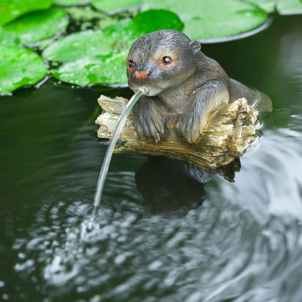 Ubbink Fuente de jardín con chorro y en forma de nutria