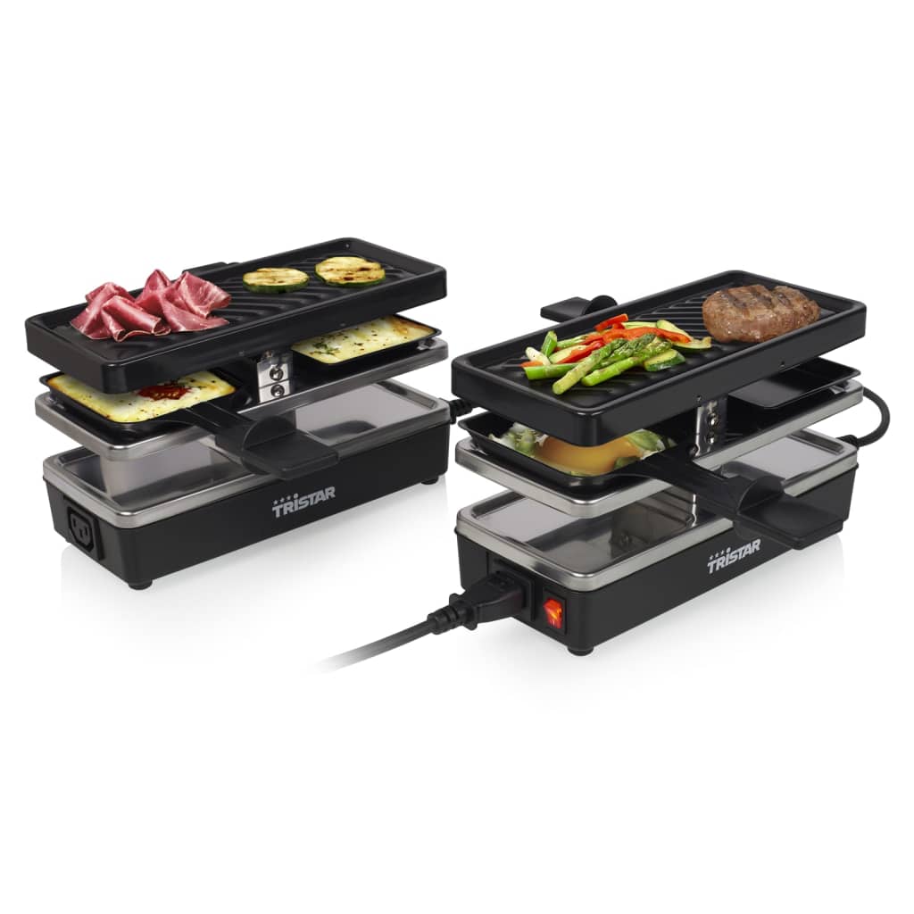 Tristar Plancha raclette 4 personas RA-2742 negra 800W 23,8x10,4 cm