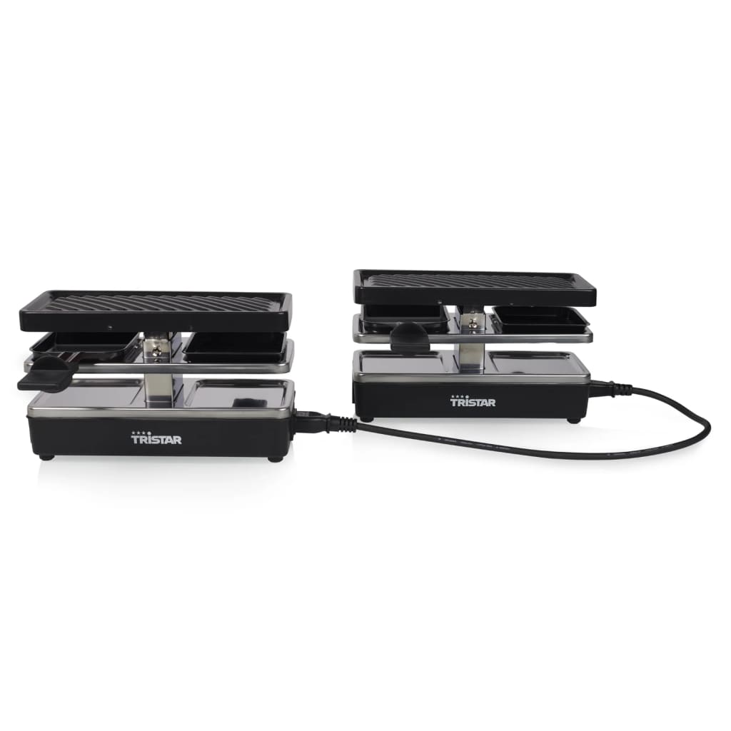 Tristar Plancha raclette 4 personas RA-2742 negra 800W 23,8x10,4 cm - Vetonek