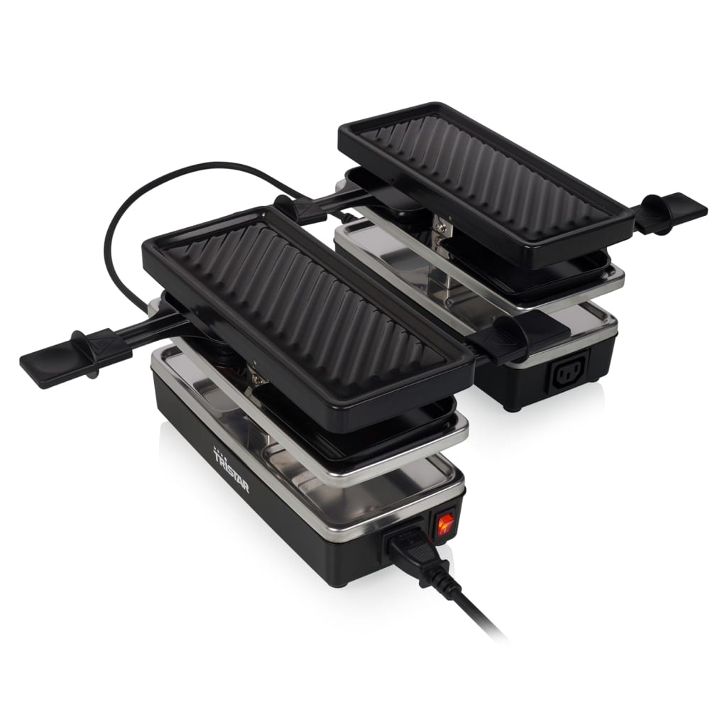 Tristar Plancha raclette 4 personas RA-2742 negra 800W 23,8x10,4 cm - Vetonek