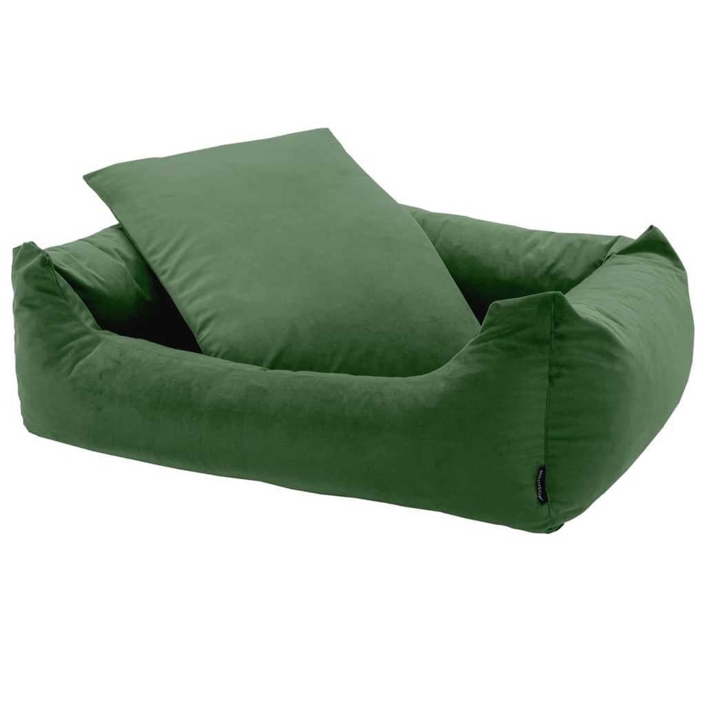 Madison Dog Bed Velvet Green 120x95x28 cm