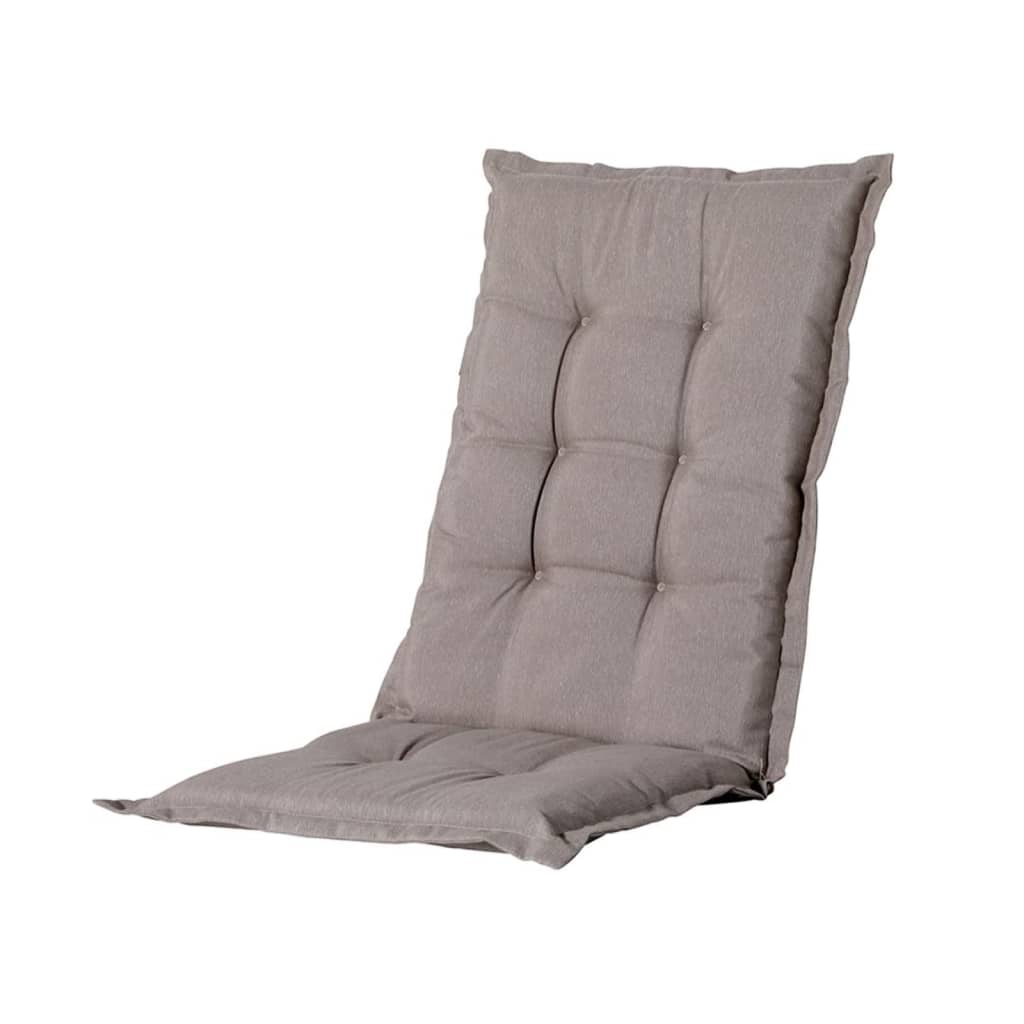 Madison Cojín de silla con respaldo alto Basic gris taupé 123x50 cm