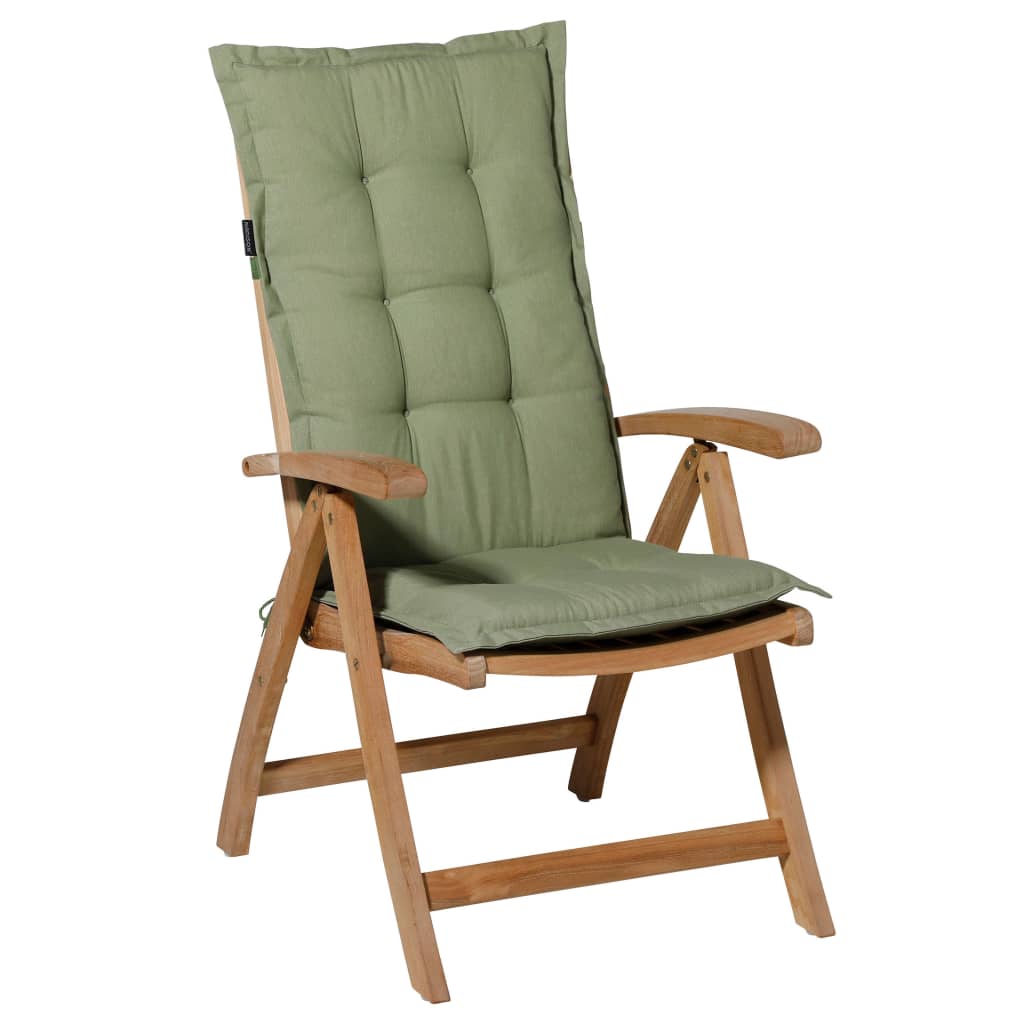 Madison Cojín para silla de respaldo bajo Panama verde salvia 105x50cm