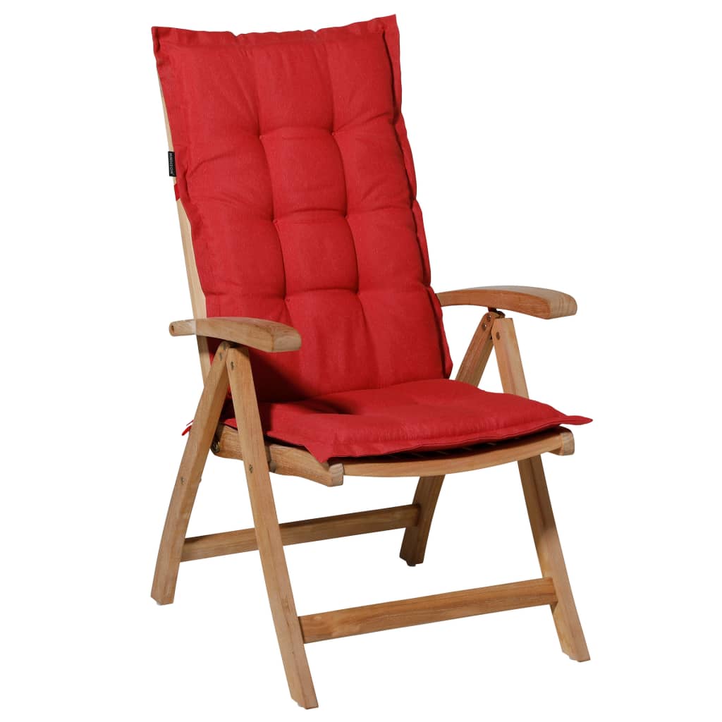 Madison Cojín de silla con respaldo alto Panama 123x50cm rojo