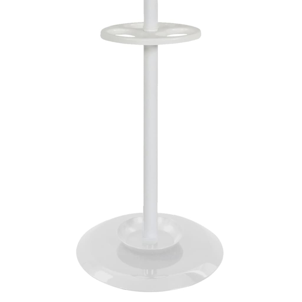 V-Part Perchero de pie con 8 ganchos Porcelain blanco 178 cm vidaXL