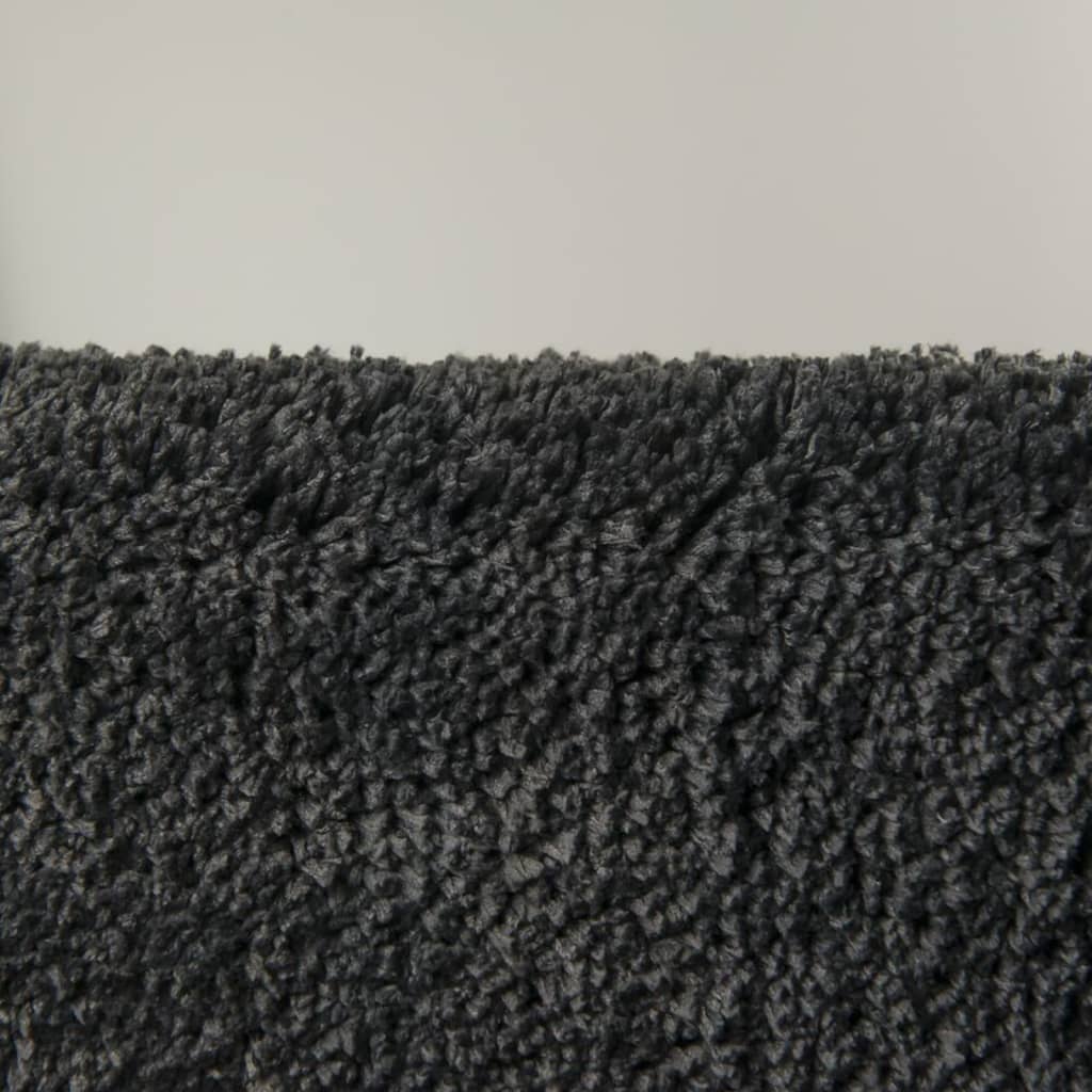 Sealskin Gray Angora Bathroom Carpet 60x60 cm