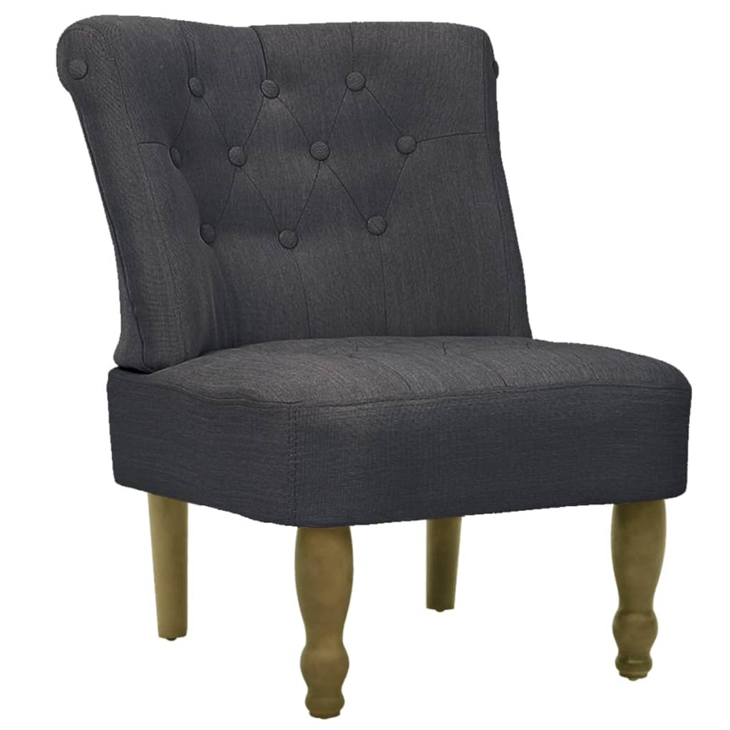 French -style armchairs 2 units gray fabric