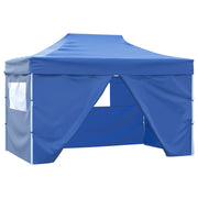 Carpa pleglable pop-up con 4 paredes 3x4,5 m azul v1176 Vetonek