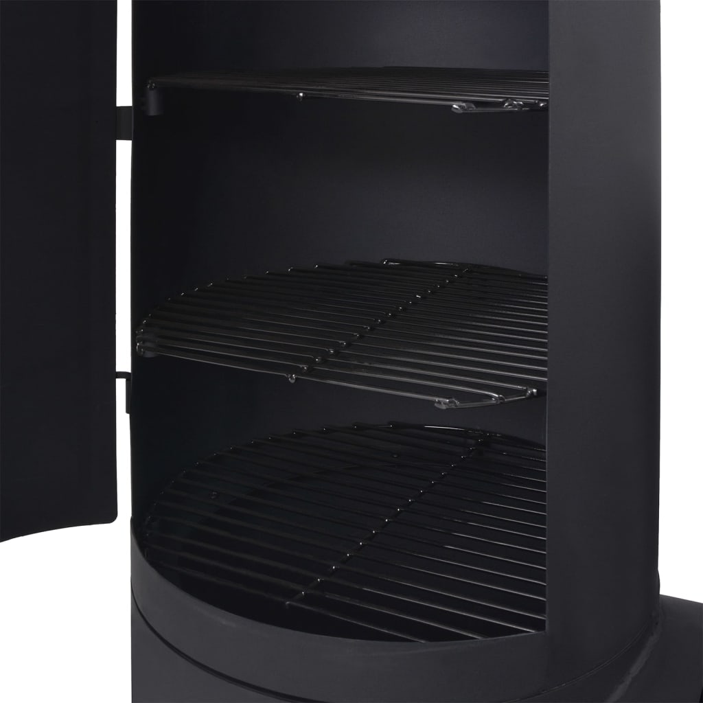 Barbacoa ahumador fuerte de carbón estante inferior negro xxxl v7192 Vetonek