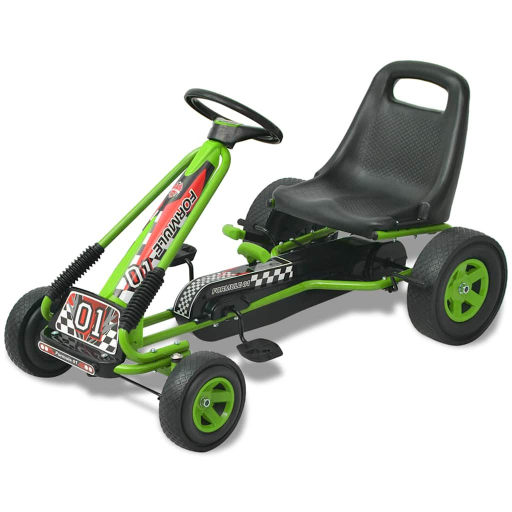 Vetonek Kart con pedales asiento ajustable verde