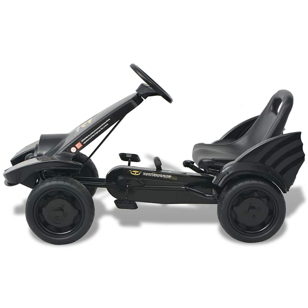 Kart con pedales y asiento ajustable negro