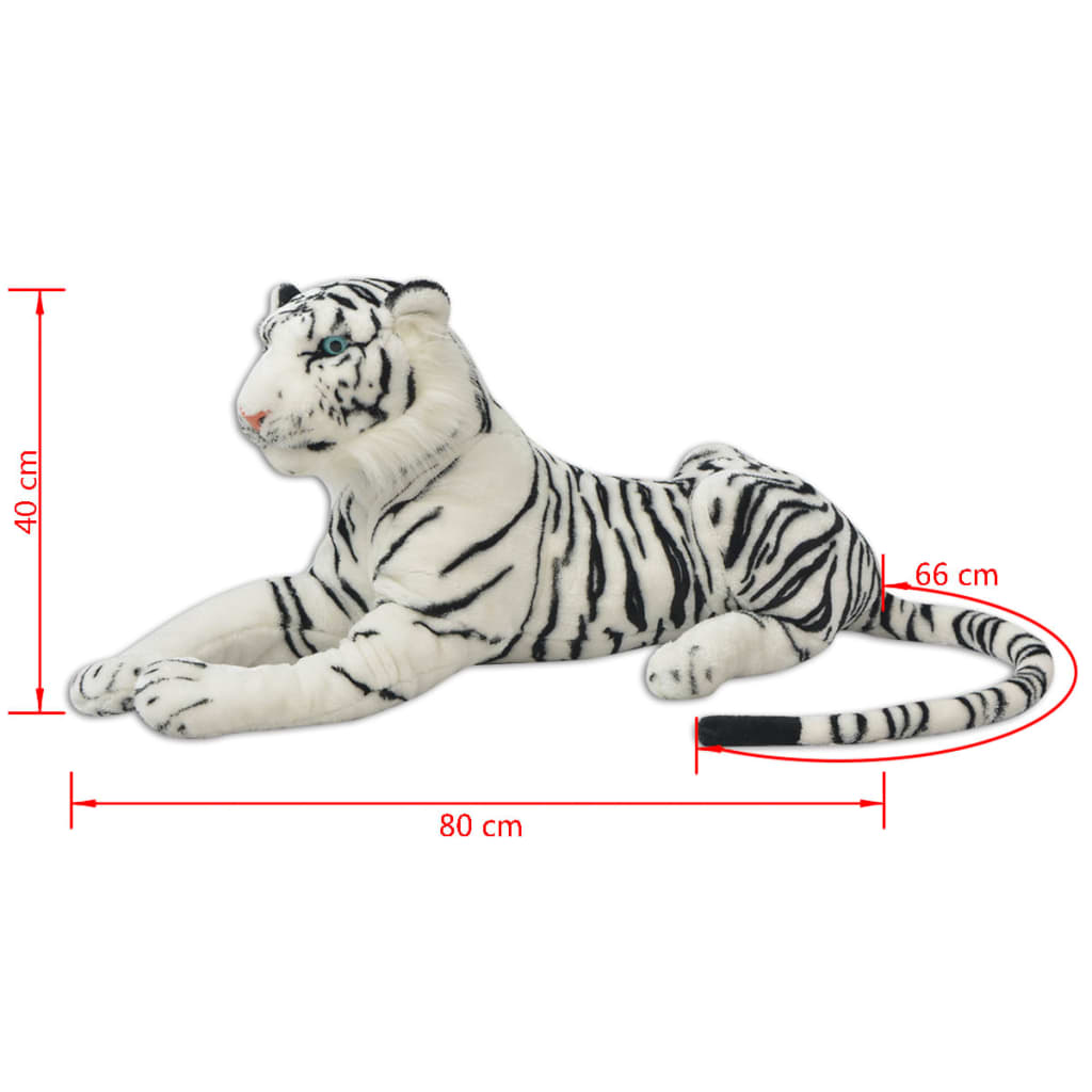 XXL White Peluche Tiger