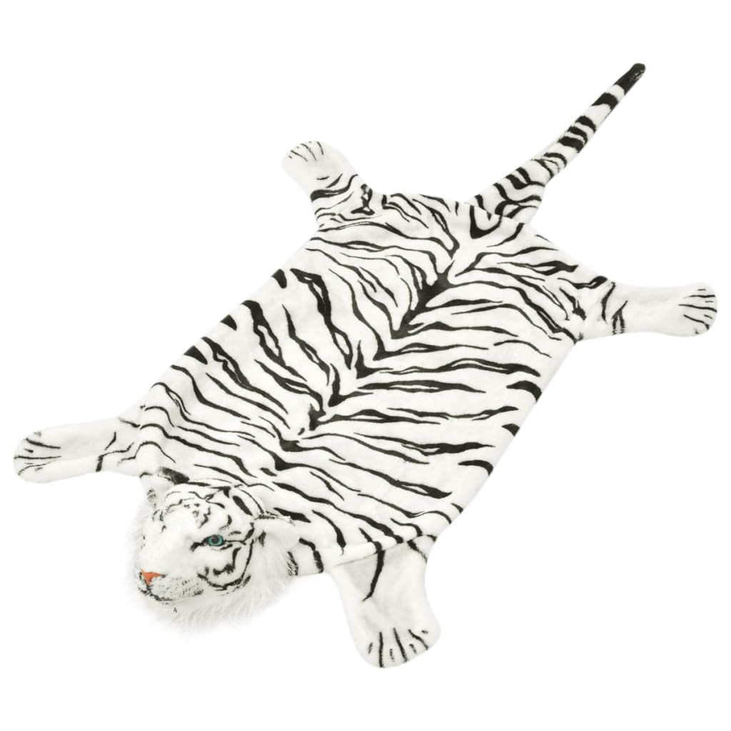 Vetonek Alfombra afelpada de tigre 144 cm blanca