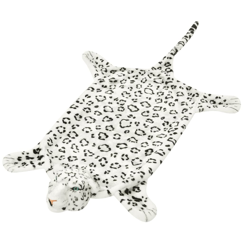 Vetonek Alfombra afelpada de leopardo 139 cm blanco